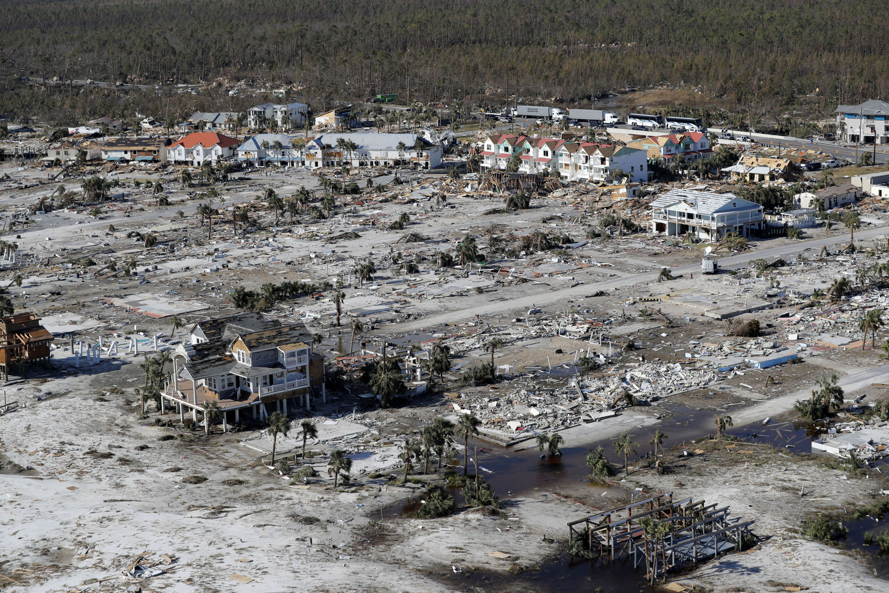 Hurricane Michael aerial